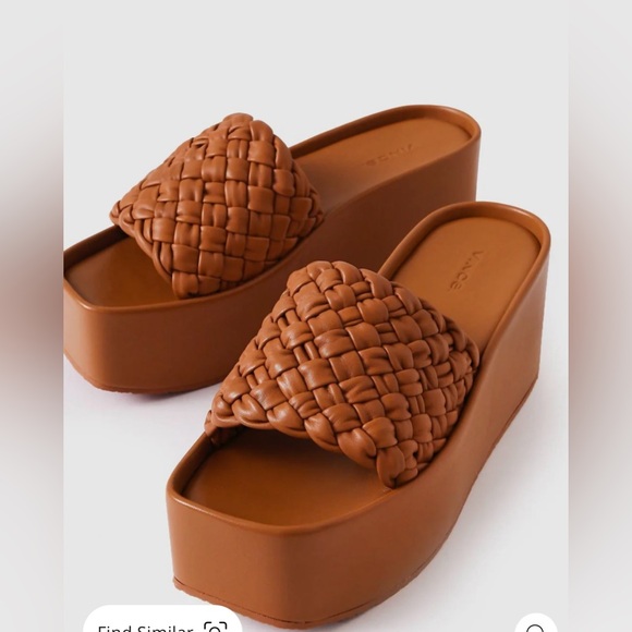 Vince Shoes - VINCE Mari Wedge Sandals in Tan New IN  BOX